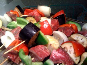 A whole mess of kebabs A whole mess of kebabs