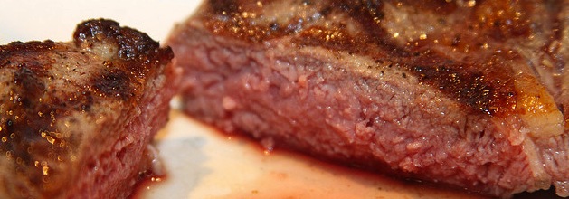 rare steak